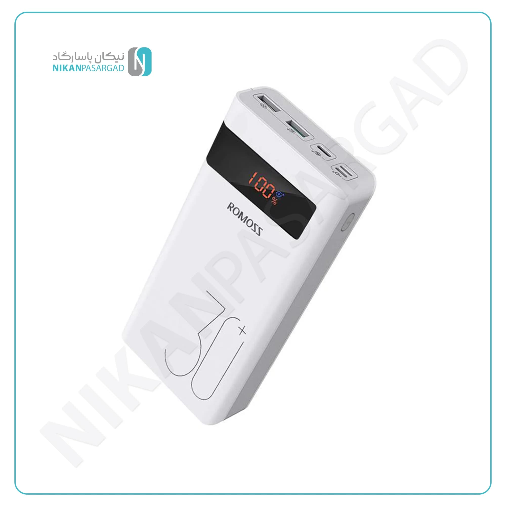 پاوربانک روموس مدل sense 8P Plus ظرفیت 30000 میلی آمپر ساعت — تصویر ۲