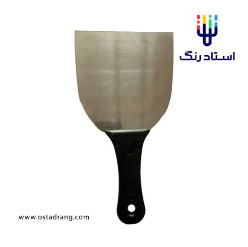 کاردک دسته پلاستیک بتونه کاری و لیسه کشی سایز 14 سانت اطلس Plastic Handle Putty Scraper