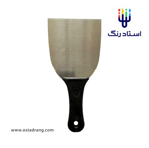 کاردک دسته پلاستیک بتونه کاری و لیسه کشی سایز 12 سانت اطلس Plastic Handle Putty Scraper