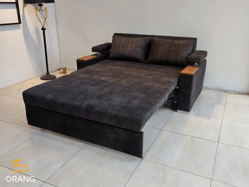 کاناپه تختخواب شو مدل کاروان دسته دوبل — تصویر ۶
