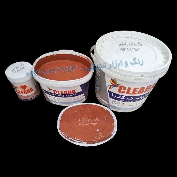 رنگ آکریلیک نما آجری کلرا — تصویر ۲