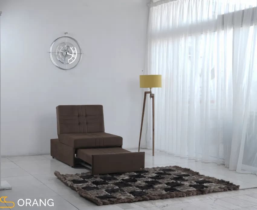 مبل تختخواب شو مدل ریلی هتلی فلاور ( 1 نفره ) — تصویر ۳