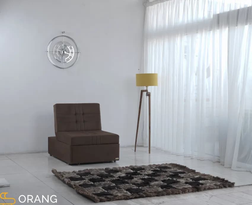 مبل تختخواب شو مدل ریلی هتلی فلاور ( 1 نفره ) — تصویر ۲