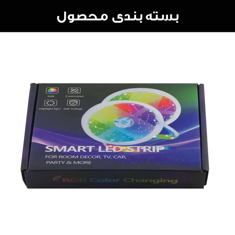 ریسه ال ای لومیز مدل SmartStrip-44key-40m bluetooth به همراه ریموت — تصویر ۲
