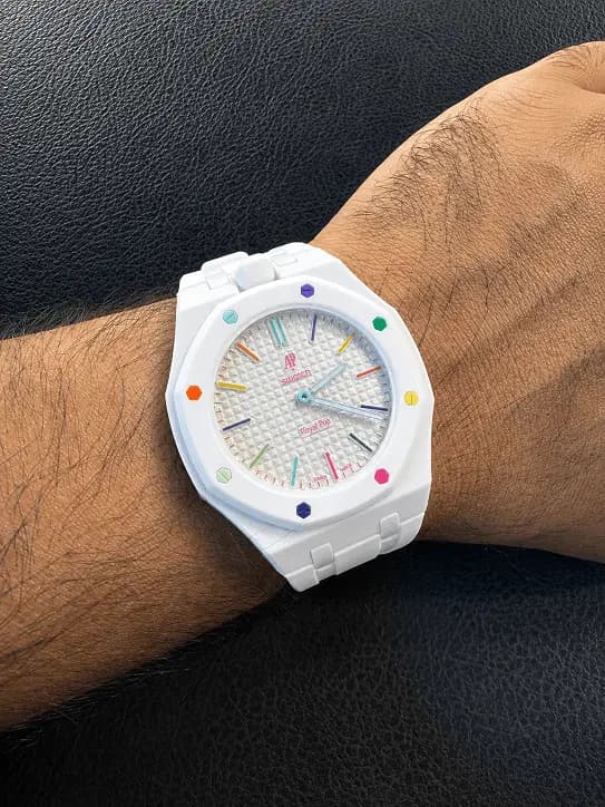 ساعت رویال پاپ اودمار پیگه سواچ(swatch royal pop) کد-a7