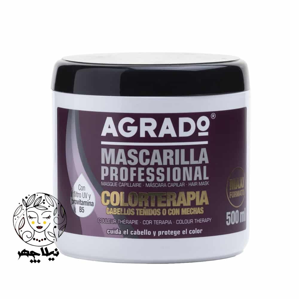 ماسک مو آگرادو Agrado مدل Color Terapia موهای رنگ شده حجم 500 میل