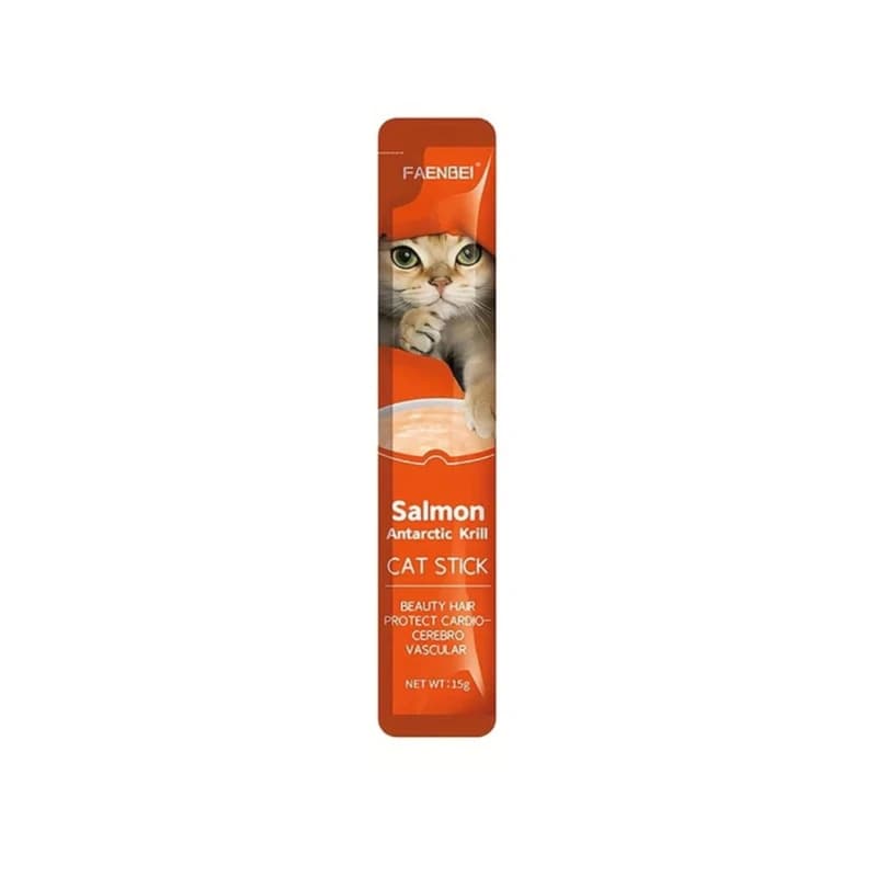 بستنی گربه فنبی مدل CAT STICK طعم ماهی سالمون وزن 15 گرم