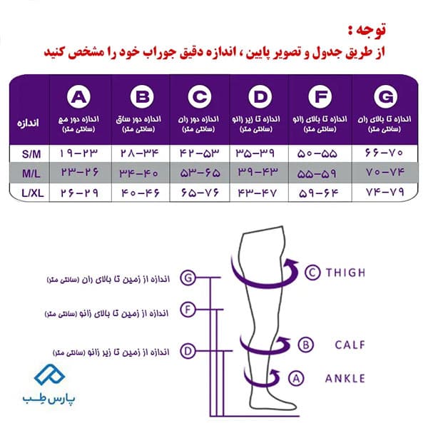 جوراب واریس ورنا BG – AG — تصویر ۲