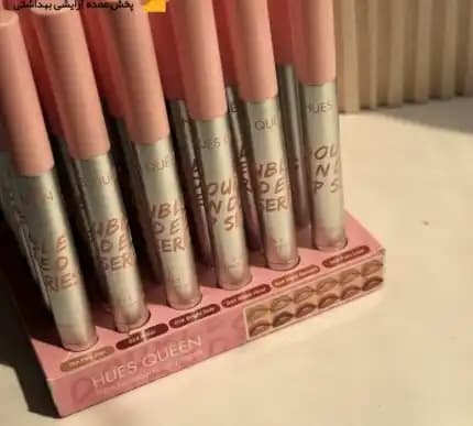 خط لب و رژ لب 0116 دوطرفه HUES QUEEN — تصویر ۳