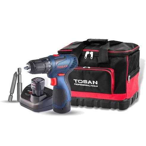 دریل پیچ‌گوشتی شارژی 12 ولت دو باتری توسن 9012SCX TOSSAN