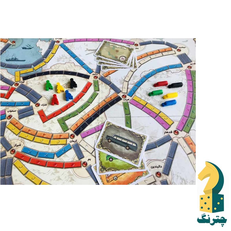 بازی رومیزی شاهراه (بازی ایرانی تیکت تو راید ticket to ride) — تصویر ۲