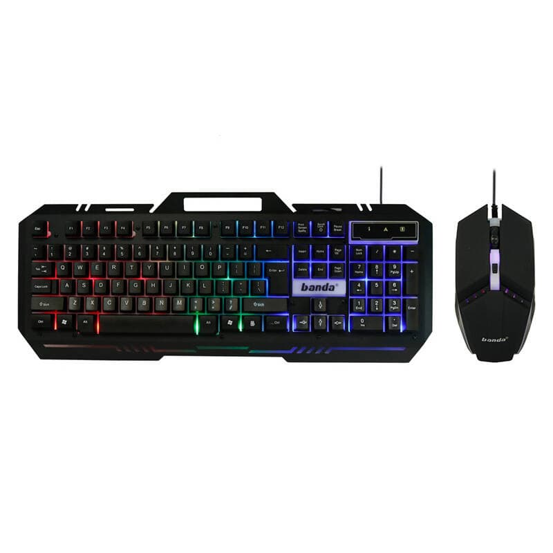 کیبورد و ماوس گیمینگ باندا مدل KM-77 RGB — تصویر ۵