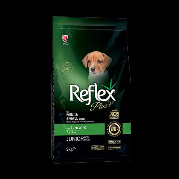 غذای خشک توله سگ نژاد کوچک رفلکس پلاس اسمال با طعم مرغ Reflex Plus Mini Puppy وزن 3 کیلوگرم