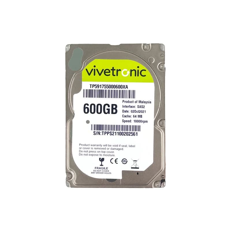 هارد سرور 600 گیگابایت 2/5 اینچ ویوترونیک Vivetronic HDD 600GB 10K