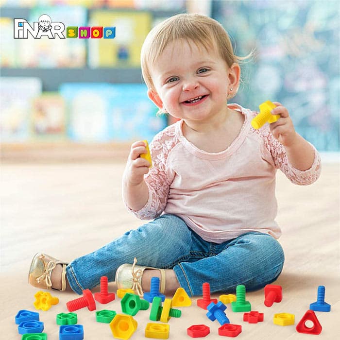 اسباب بازی مونته سوری پیچ و مهره برند چیندر — تصویر ۲