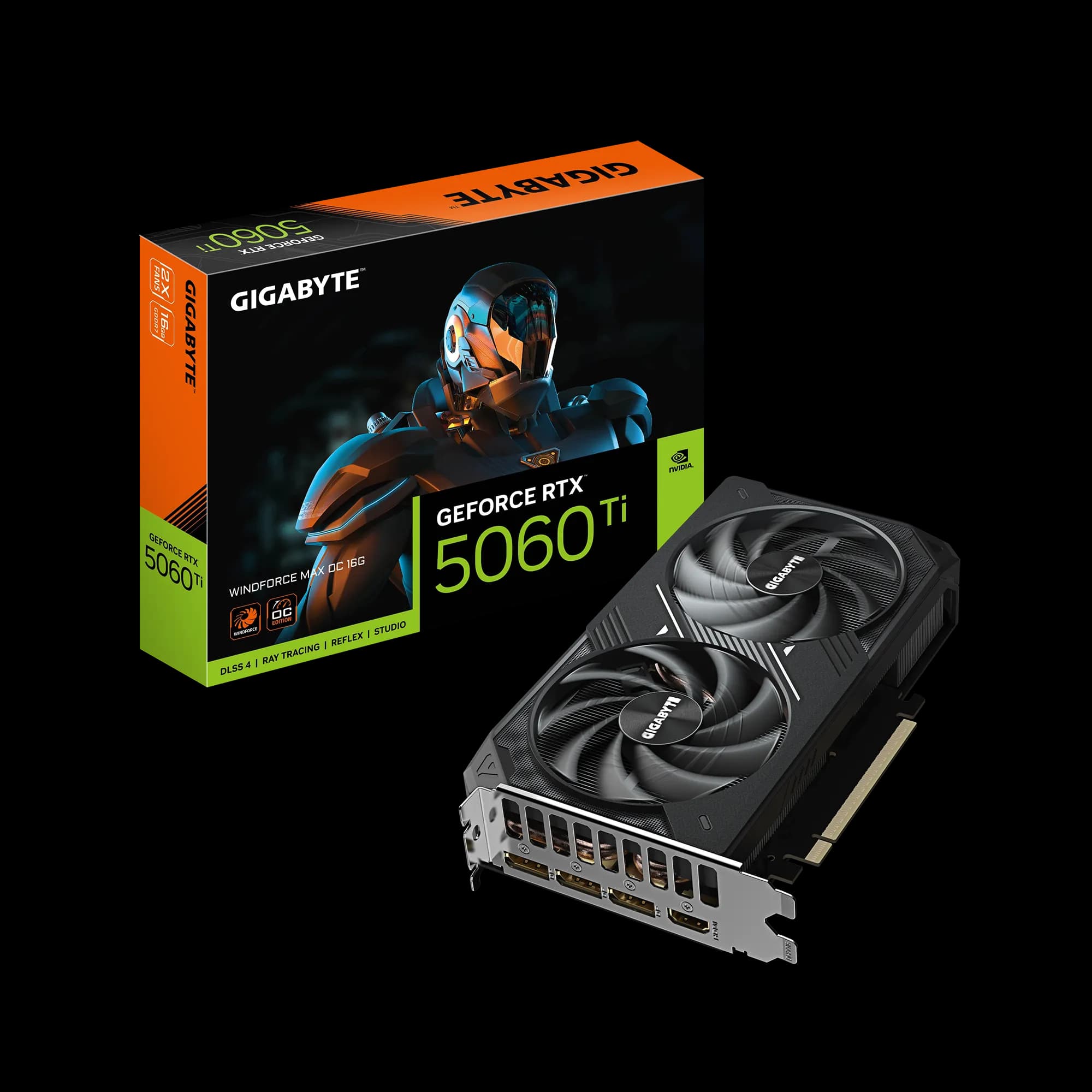 کارت گرافیک گیگابایت GeForce RTX™ 5060 Ti WINDFORCE MAX OC 16G