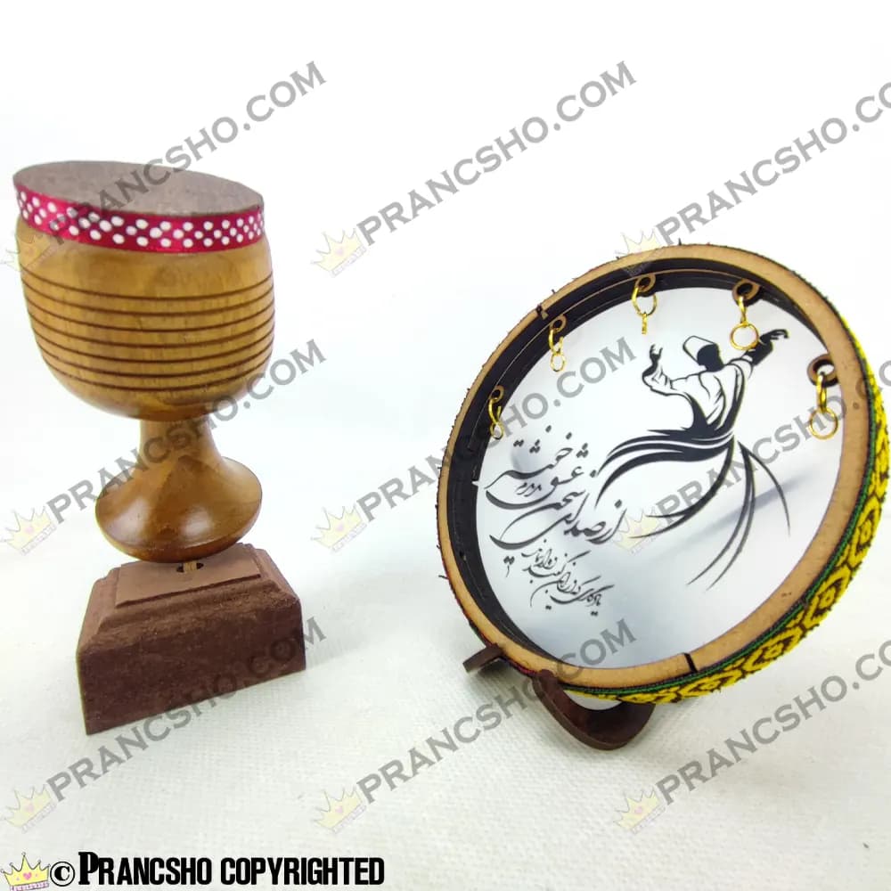 دکوری ساز تنبک چوبی کوچک — تصویر ۷