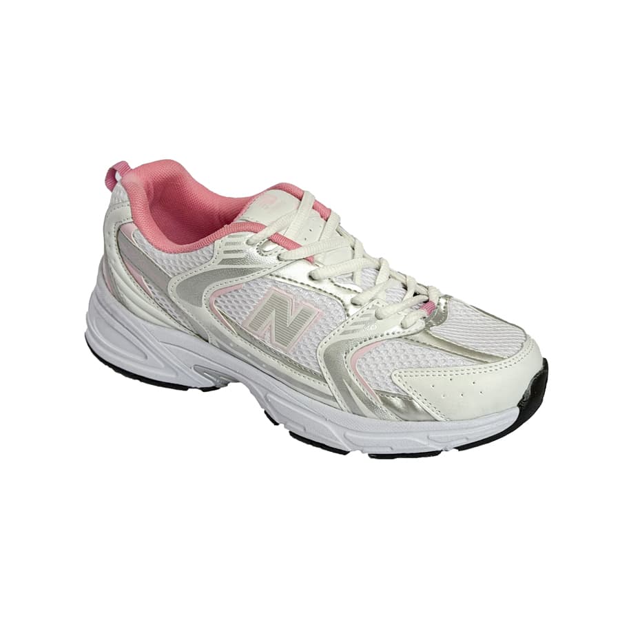 کتونی نیوبالانس 530 سفید صورتی زنانه 530 new balance کد 51499 — تصویر ۲