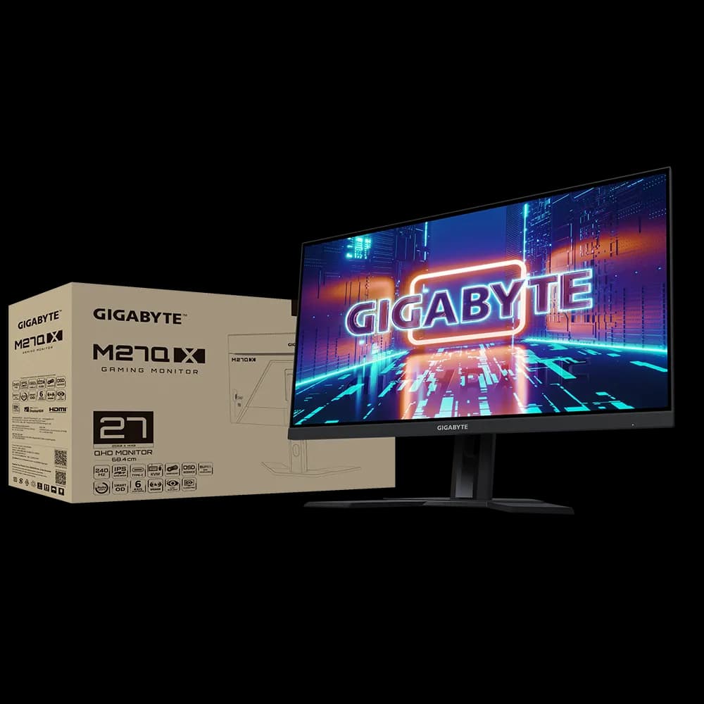 مانیتور گیمینگ گیگابایت مدل M27QX-EK سایز 27 اینچ