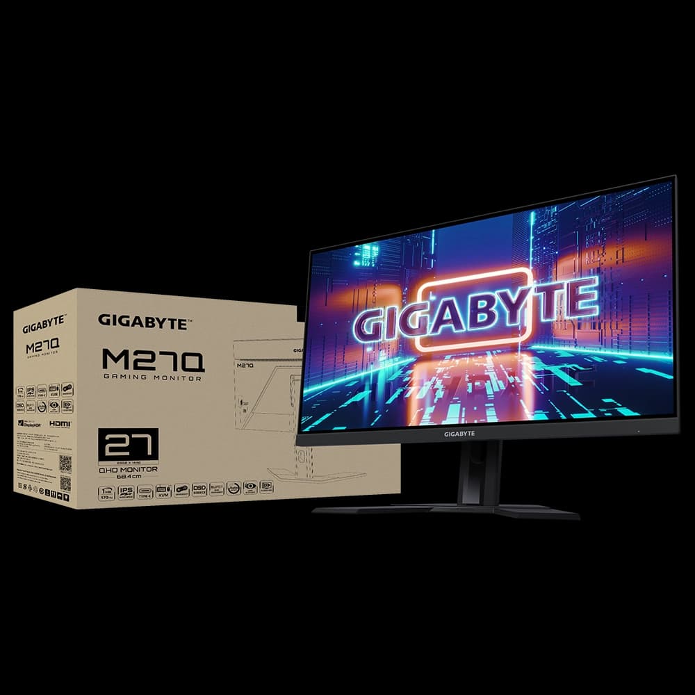 مانیتور گیمینگ گیگابایت مدل M27Q-EK سایز 27 اینچ