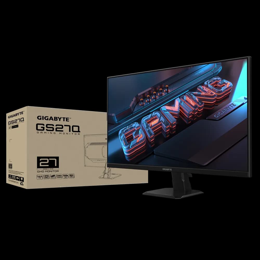 مانیتور گیمینگ گیگابایت مدل GS27Q-EK سایز 27 اینچ