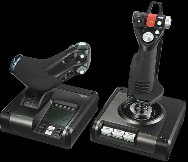 جوی استیک کنترل پرواز Logitech Saitek X52 Pro