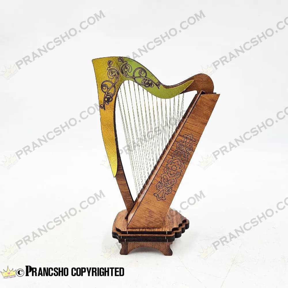 دکوری ساز چنگ چوبی کوچک ایستاده — تصویر ۵