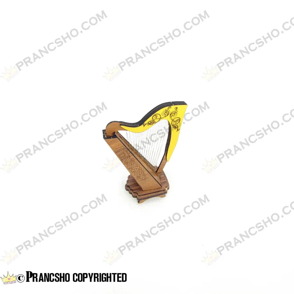 دکوری ساز چنگ چوبی کوچک ایستاده — تصویر ۴