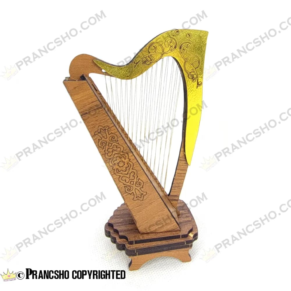 دکوری ساز چنگ چوبی کوچک ایستاده — تصویر ۲