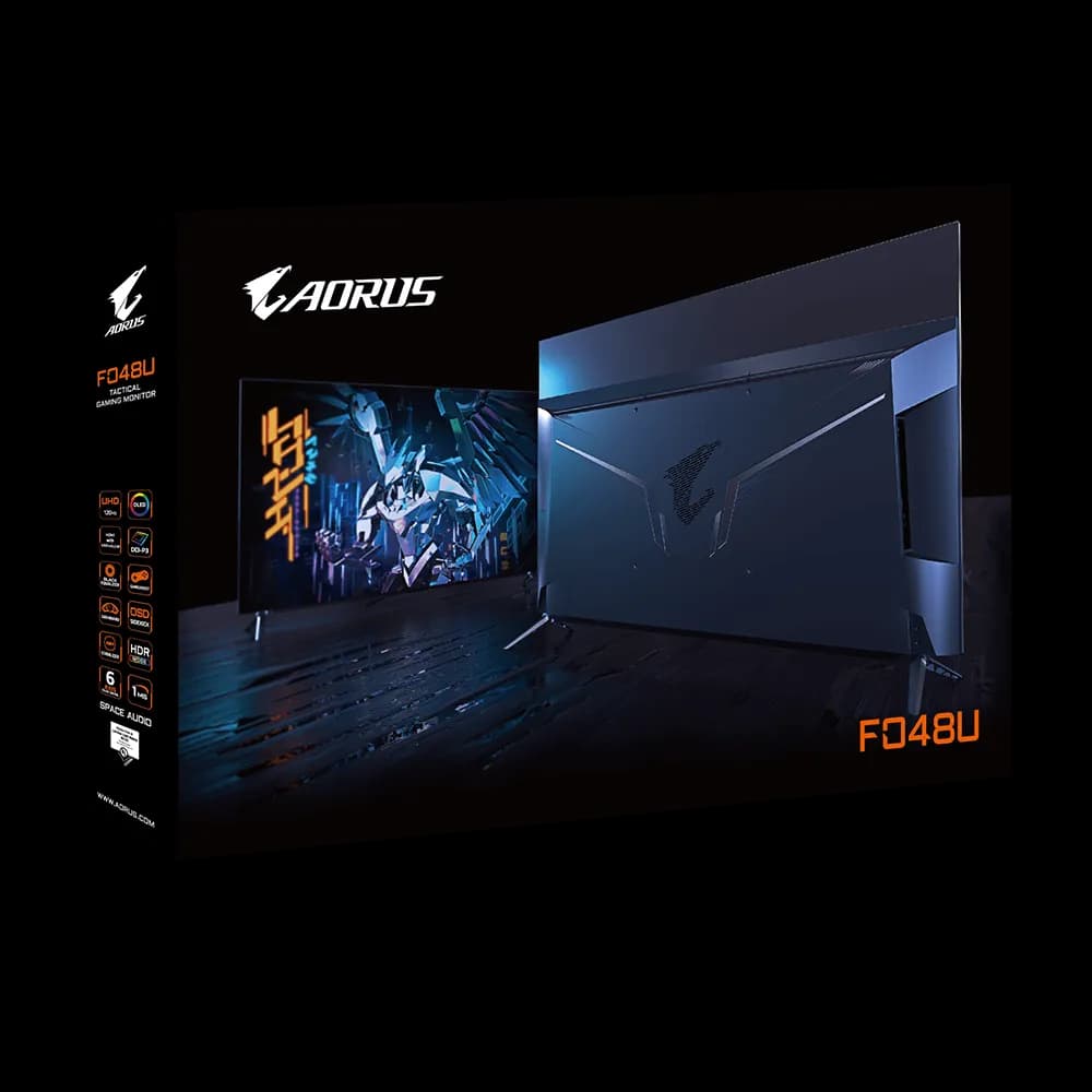 مانیتور گیمینگ گیگابایت مدل AORUS FO48U-EK سایز 48 اینچ