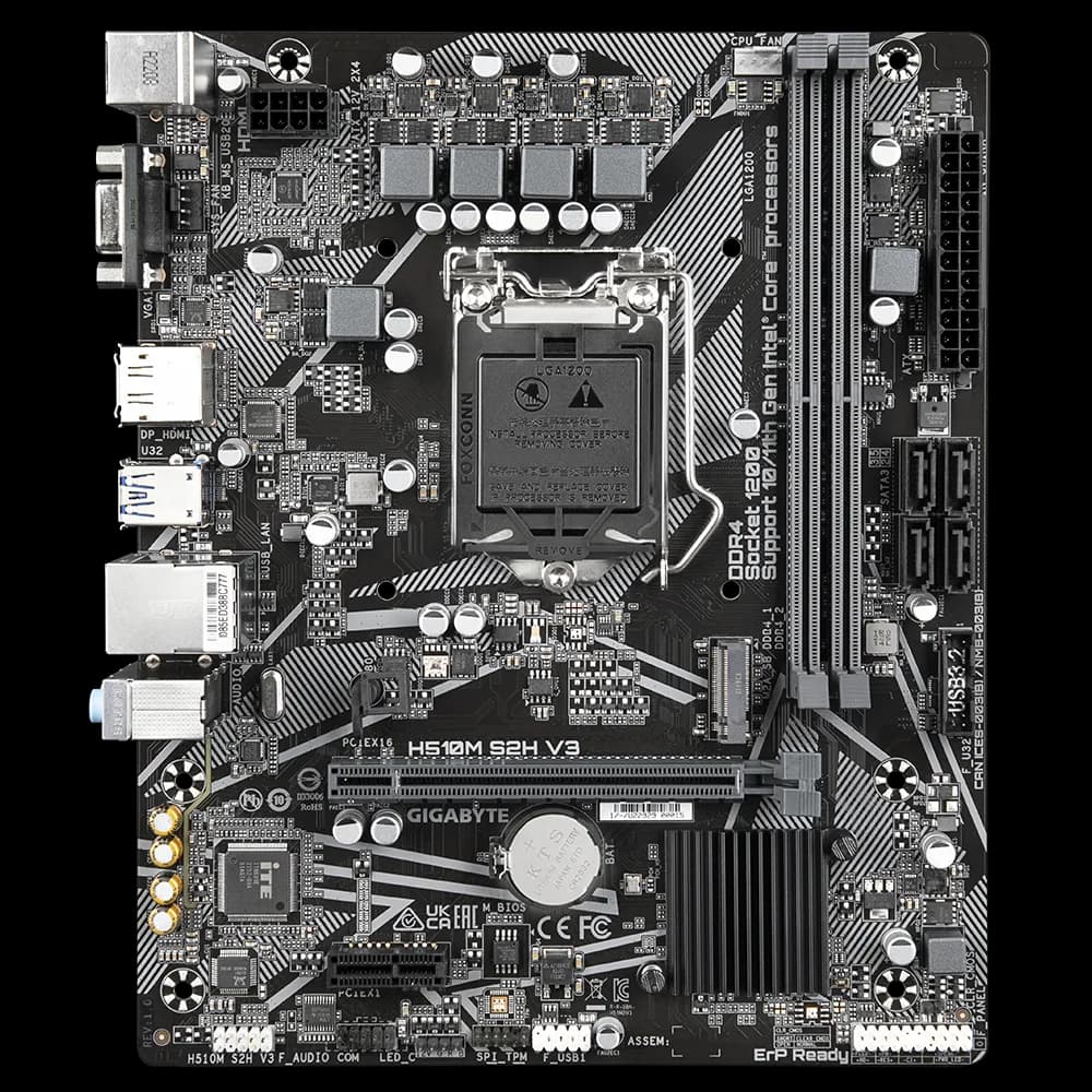 مادربرد گیگابایت مدل H510M S2H V3 — تصویر ۲