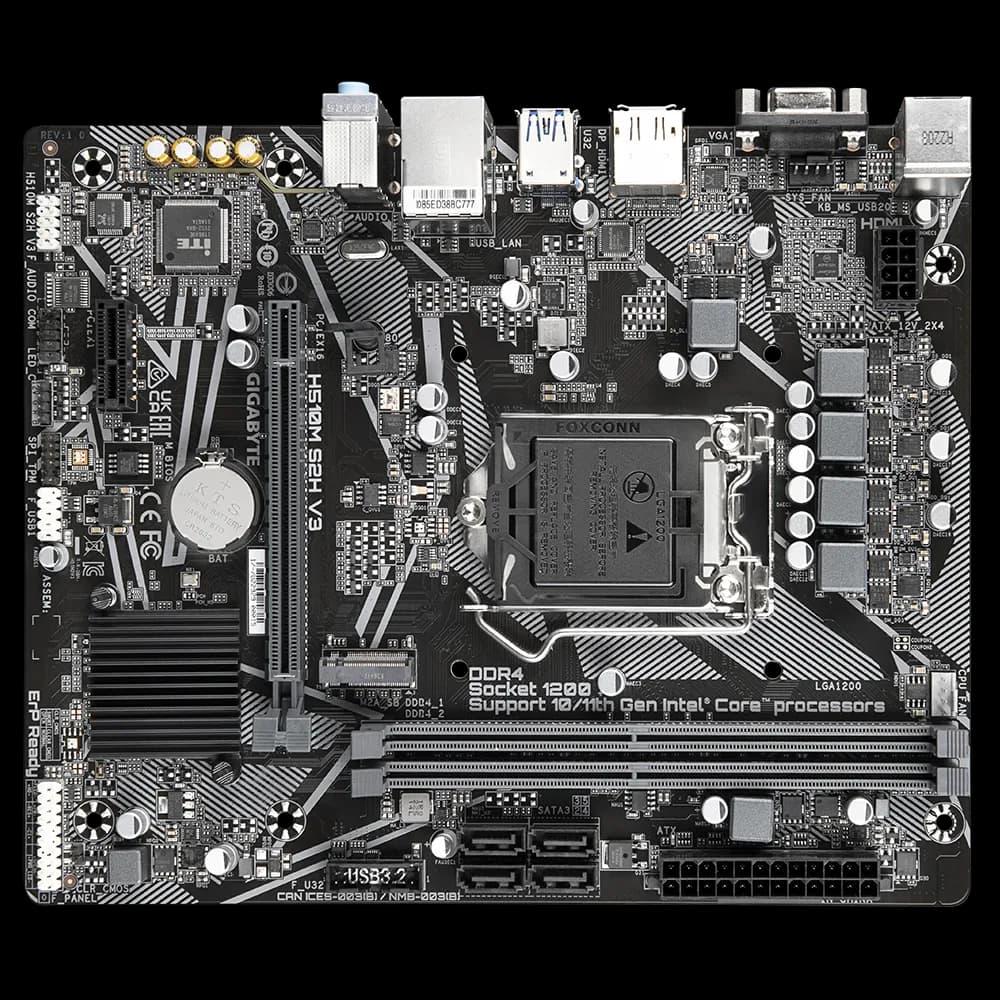 مادربرد گیگابایت مدل H510M S2H V3 — تصویر ۳