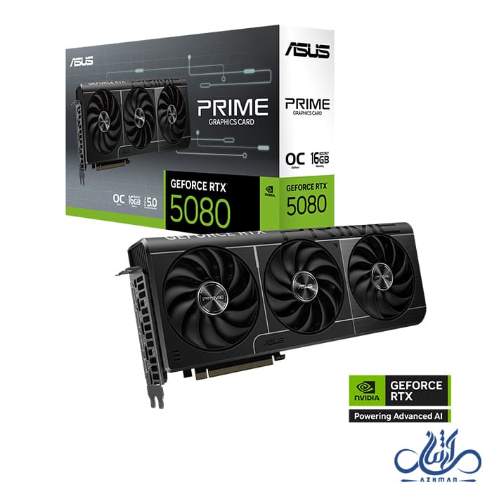 کارت گرافیک ایسوس مدل ASUS PRIME GeForce RTX™ 5080 oc 16GB