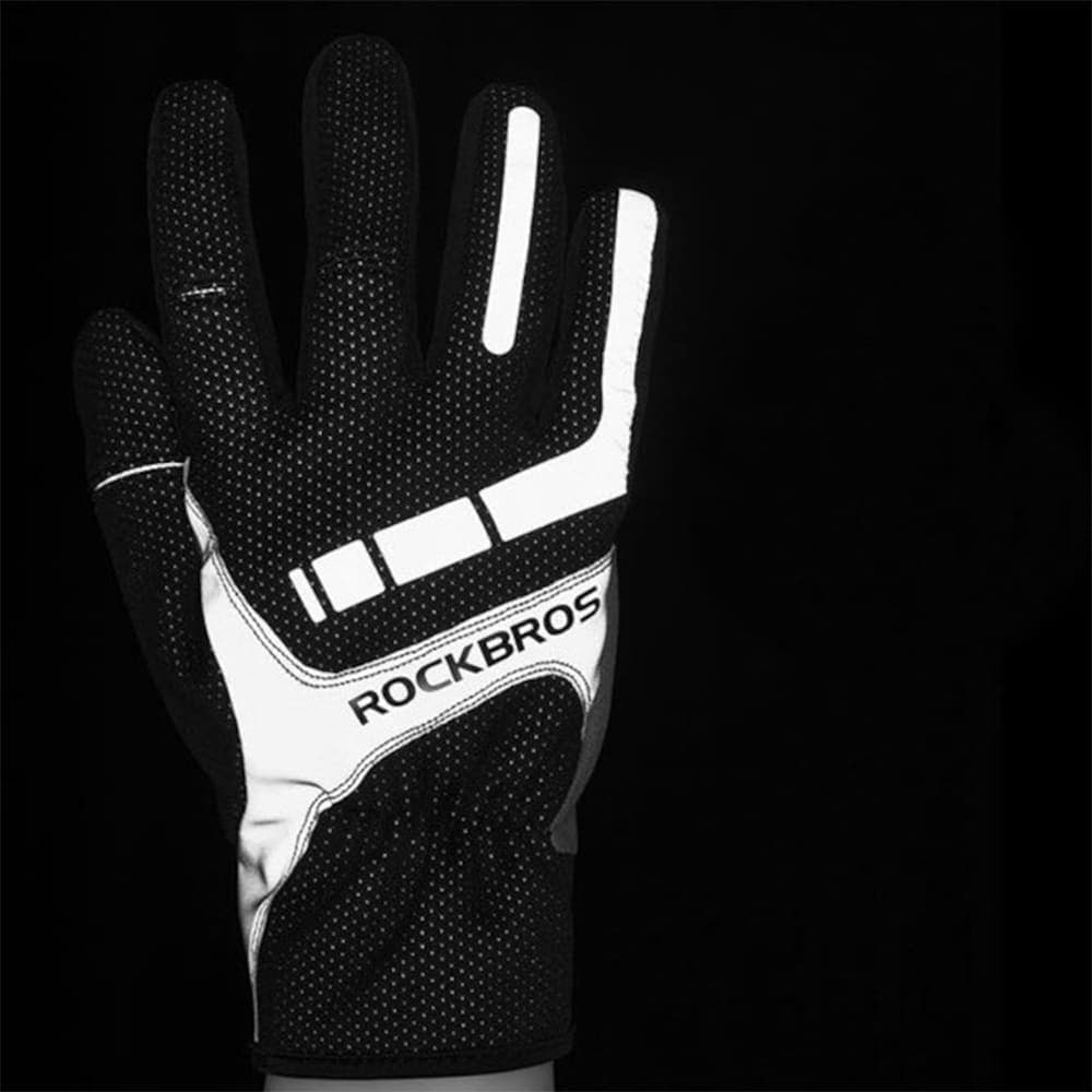 دستکش تمام انگشت زمستانی دوچرخه سواری و ورزشی راکبراس ROCKBROS S173BGR — تصویر ۵