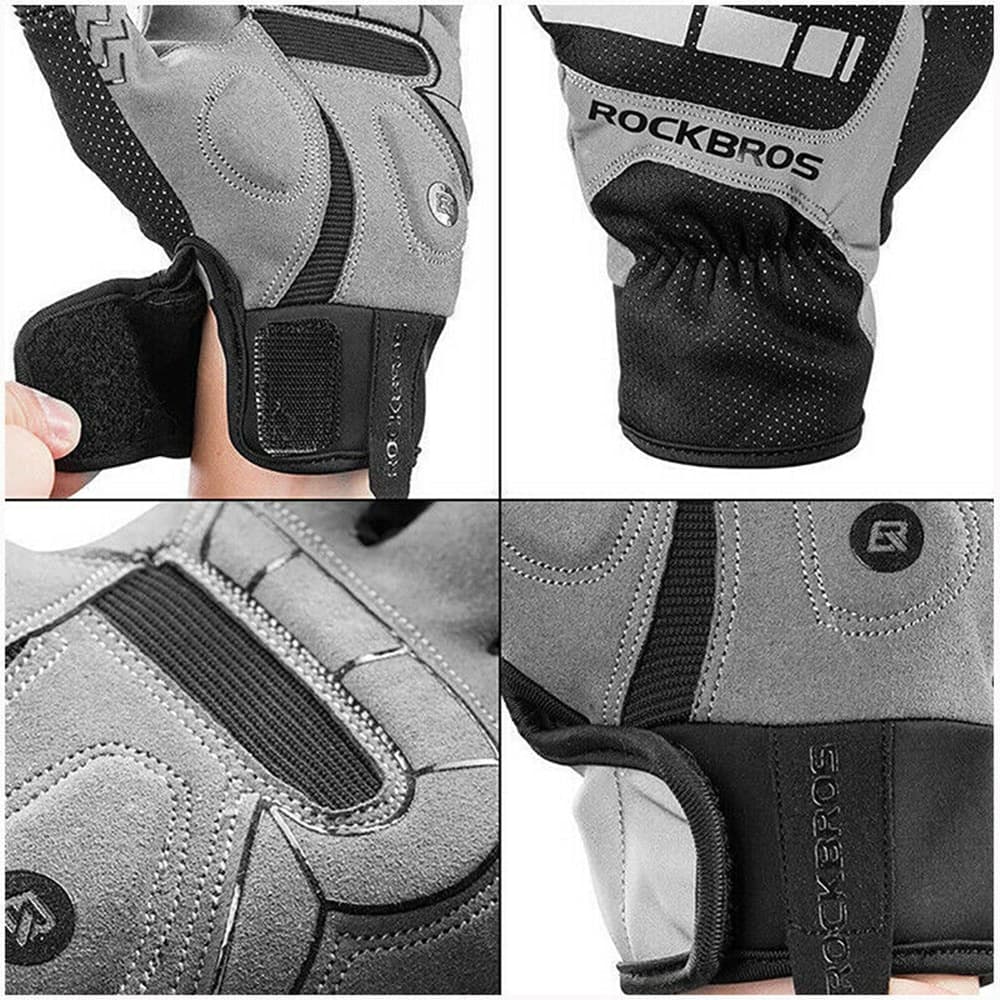 دستکش تمام انگشت زمستانی دوچرخه سواری و ورزشی راکبراس ROCKBROS S173BGR — تصویر ۳