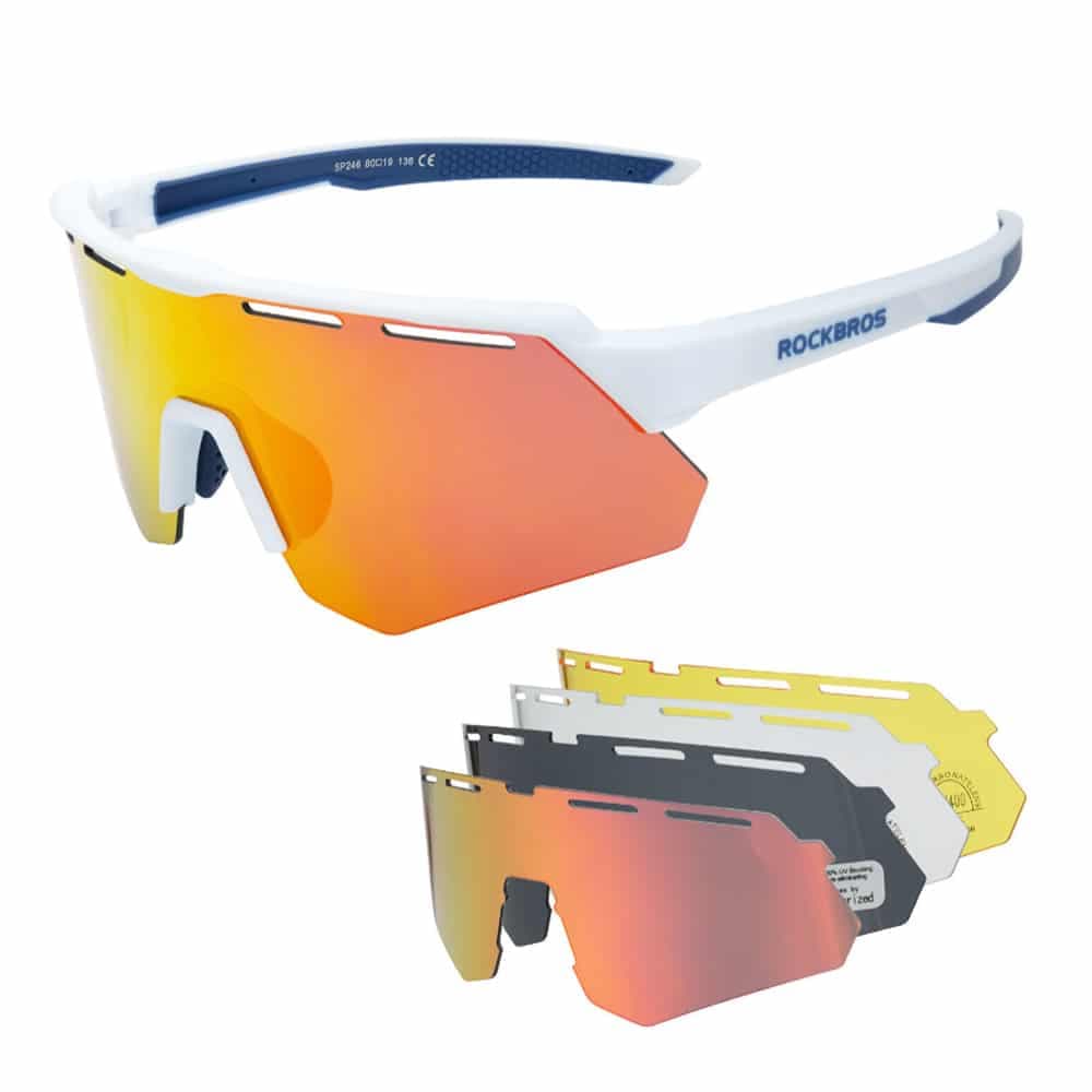 عینک دوچرخه سواری 4 لنز راکبراس ROCKBROS SP246-1 6001 UV400
