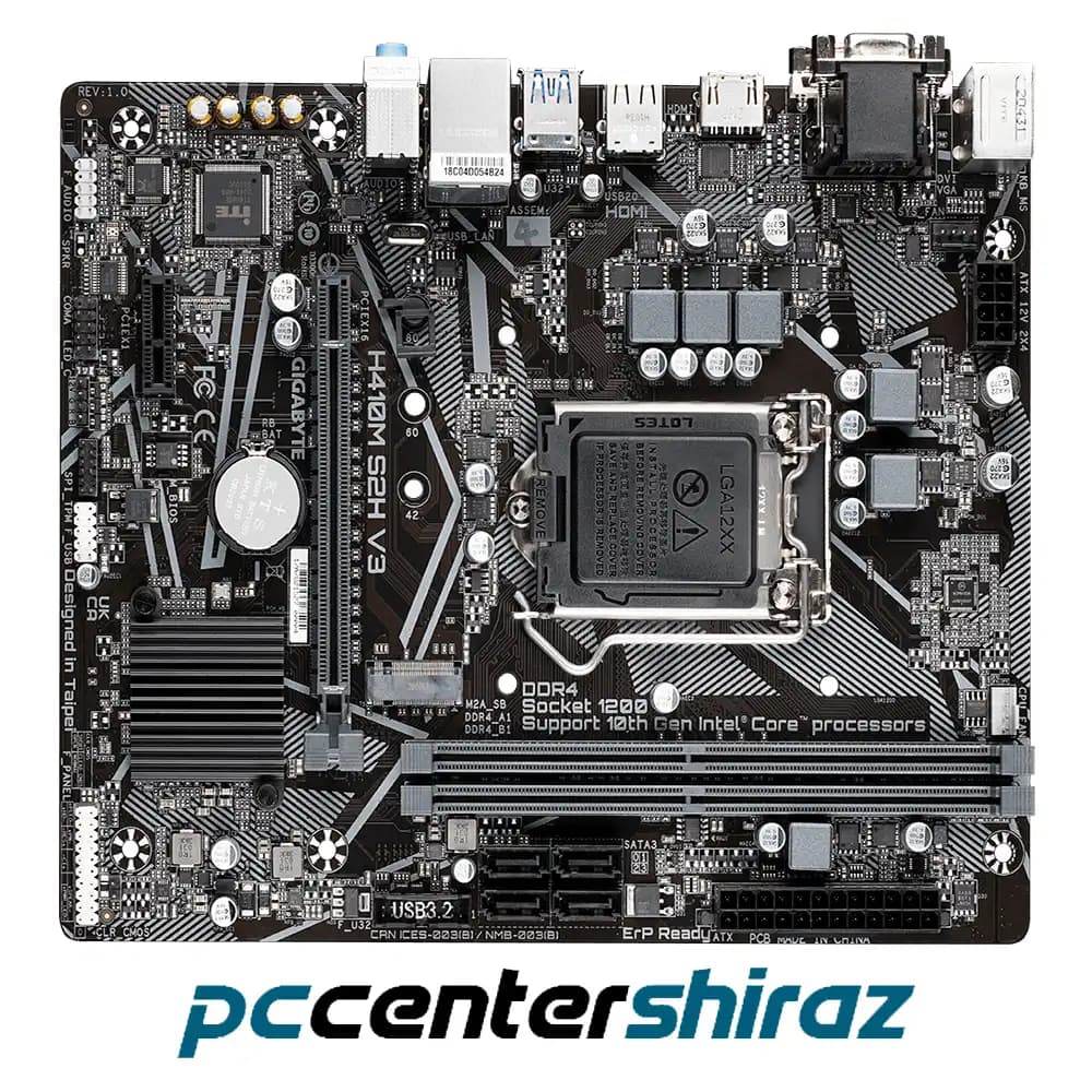 مادربرد گیگابایت مدل GIGABYTE H410M S2H V3 DDR4 — تصویر ۲
