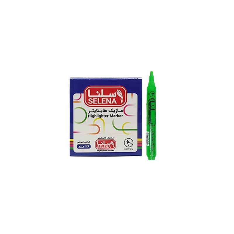 ماژیک چند رنگ هایلایتر سلنا sp نوک تخت 0.5 میلی‌متری — تصویر ۲