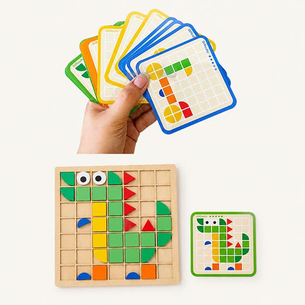 پازل موزاییکی چوبی — تصویر ۲