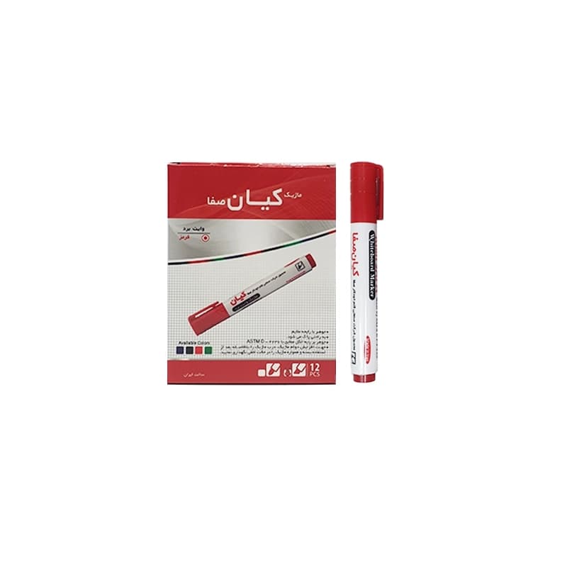 ماژیک قرمز وایت برد کیان Ballpoint نوک تخت 0.5 میلیمتری — تصویر ۲
