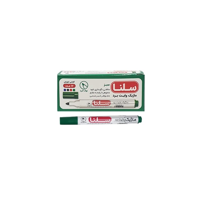 ماژیک سبز وایت برد, گلس برد سلنا sp نوک گرد 0.5 میلی‌متری — تصویر ۲