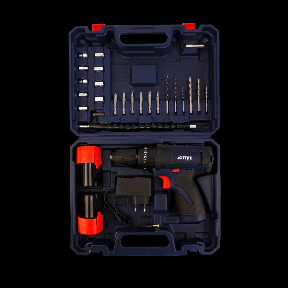 دریل شارژی 12 ولت چکشی دو باتری همراه کیف BMC اکتیو مدل AC-3222BM — تصویر ۴