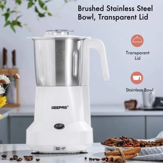 آسیاب جیپاس GCG6105؛ ۴۵۰ وات با تیغه و مخزن استیل