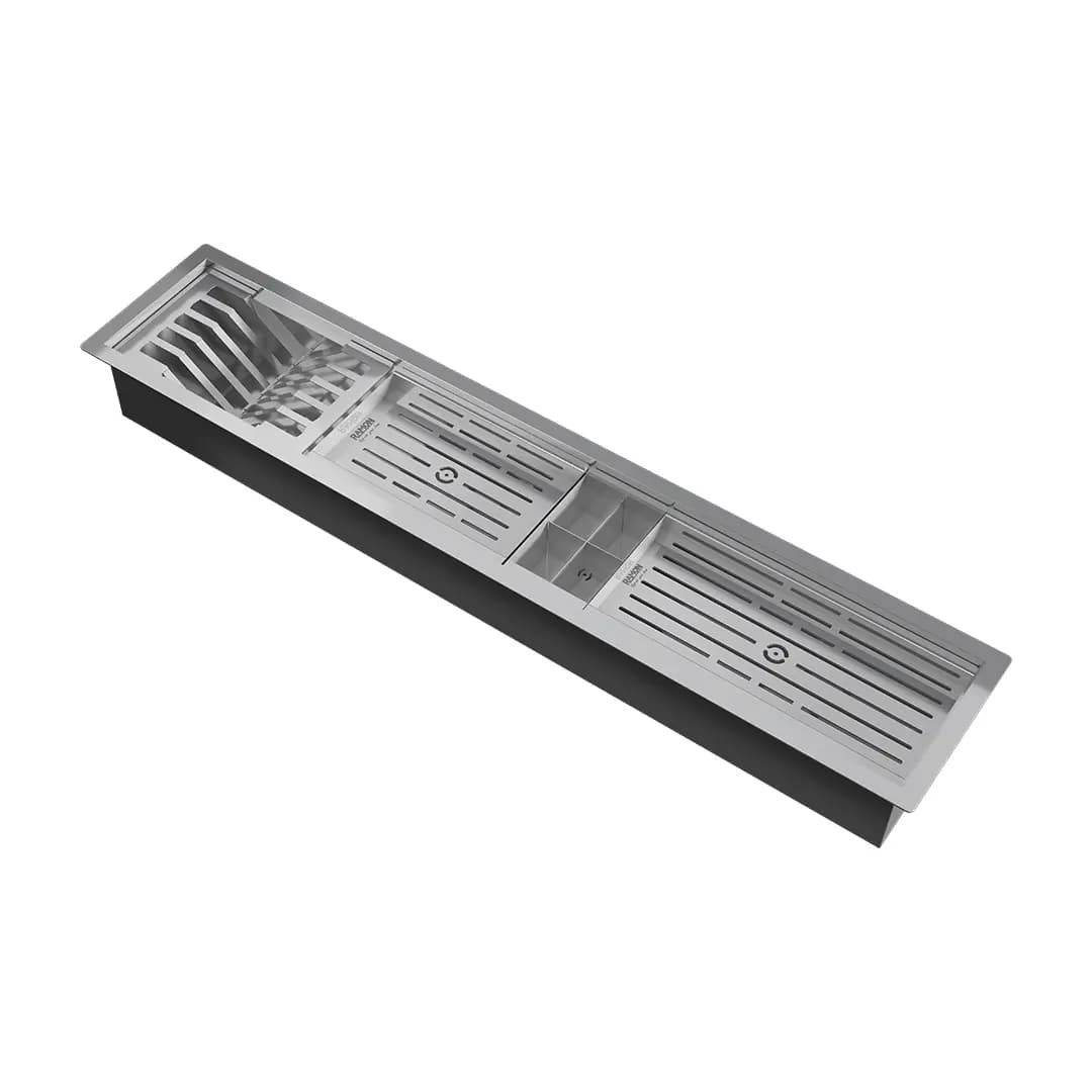 آبچکان استیل توکار خطی 90 سانتی رامون کد RA90