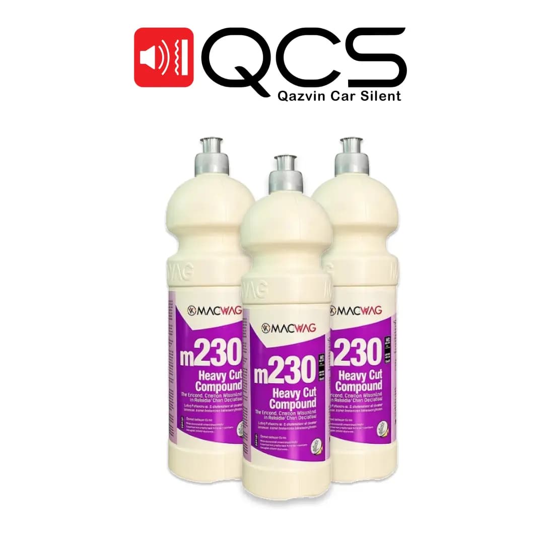 پولیش زبر یک لیتری مک وگ مدل MacWag Heavy Cut Compound m230 — تصویر ۲