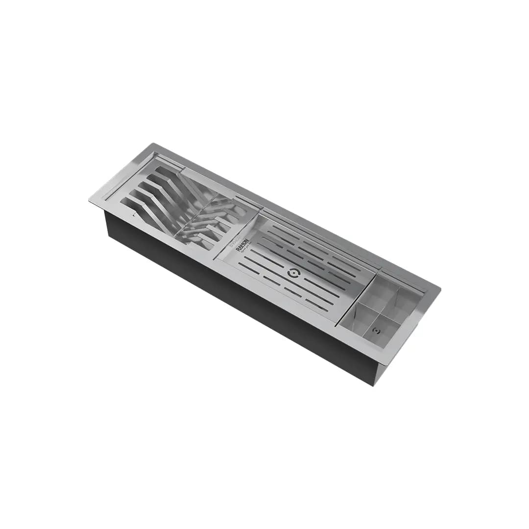 آبچکان استیل توکار خطی 60 سانتی رامون کد RA60