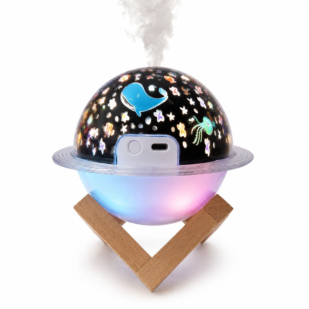 چراغ خواب کهکشانی و دستگاه بخور سرد فضایی Galaxy Ocean USB