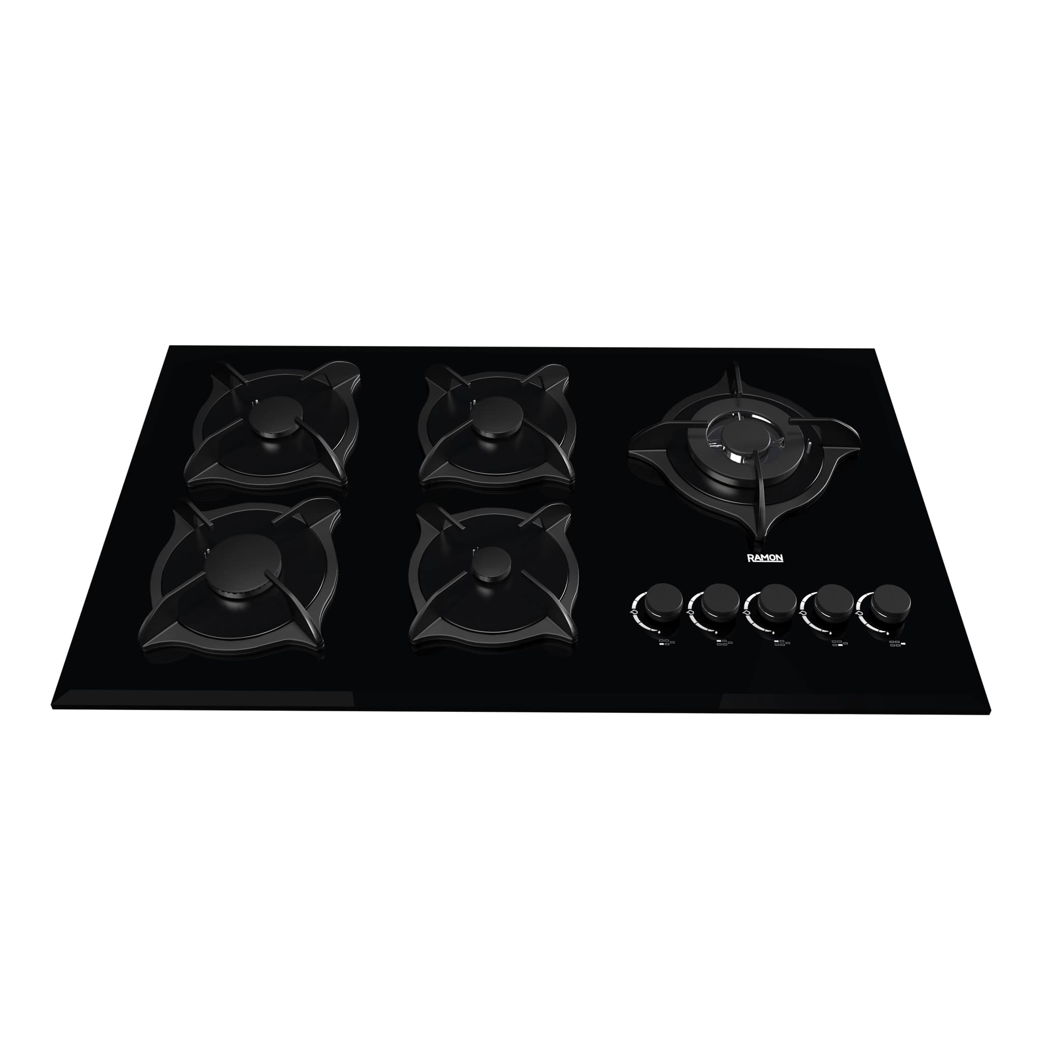 اجاق گاز 5 شعله شیشه ای رامون مدل RG 503