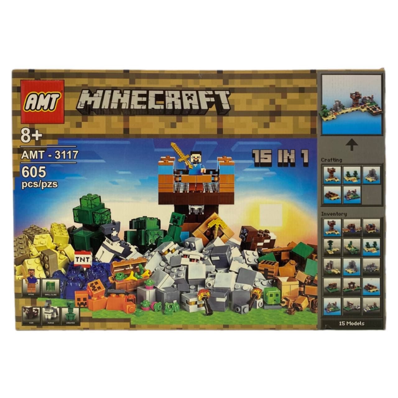 لگو بزرگ Minecraft مدل AMT3117 – ۶۰۵ قطعه