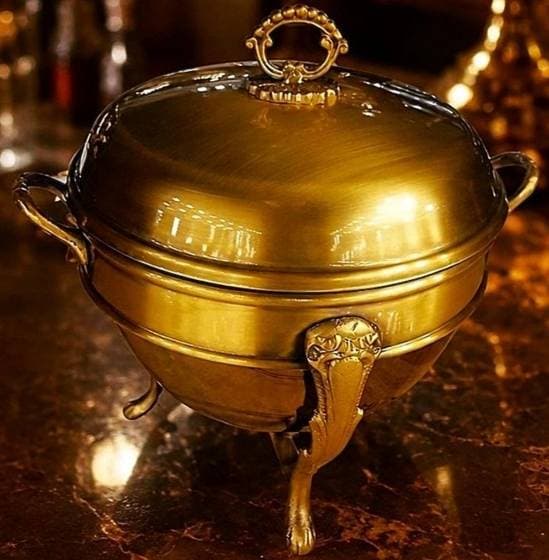 مجموعه 5 عددی سوفله خوری تمام برنج سالینو مدل حلقه ای کد 5000B — تصویر ۲